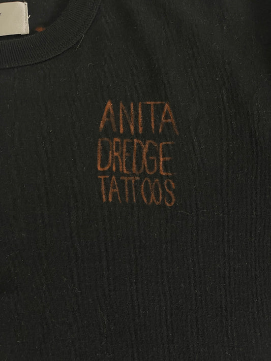 Dark Ornamental Tiger | Bleached T-Shirt | Medium