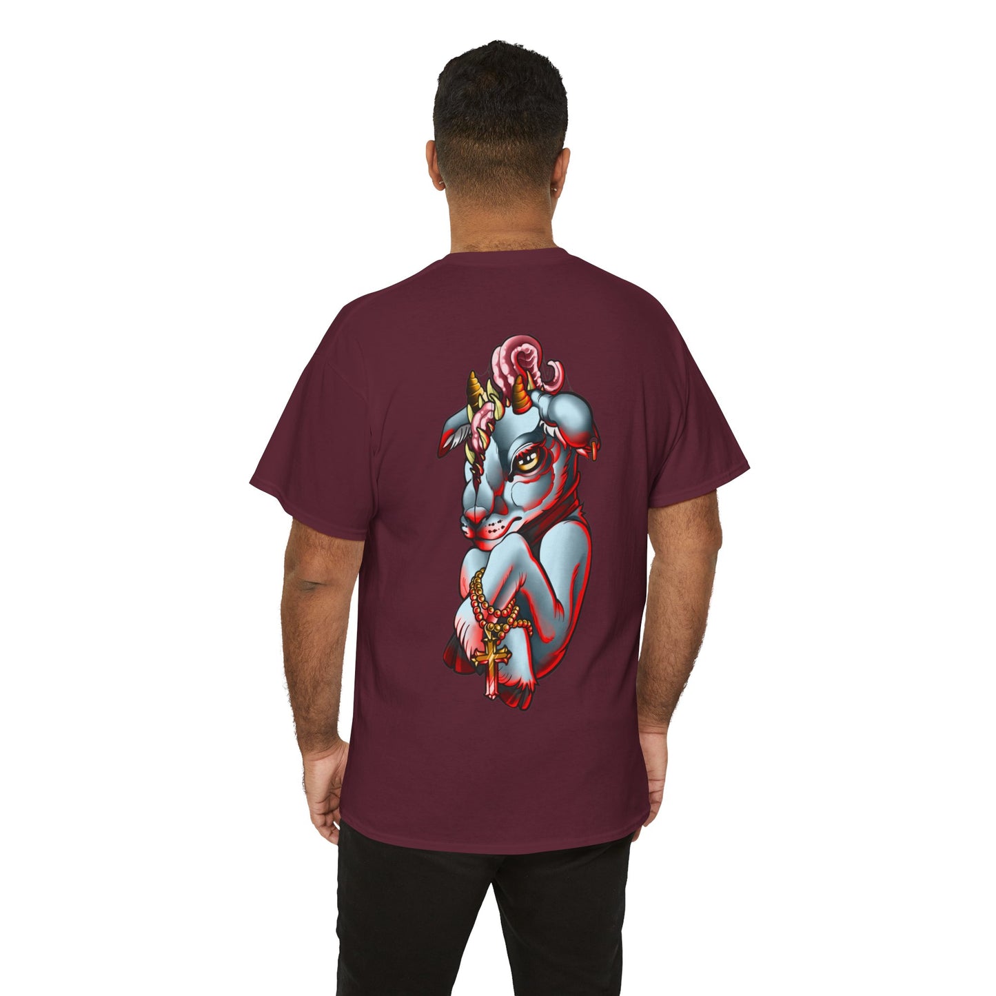 Goat Tee: Horror Edition | Neo Traditional Style by Anita Dredge Tattoos