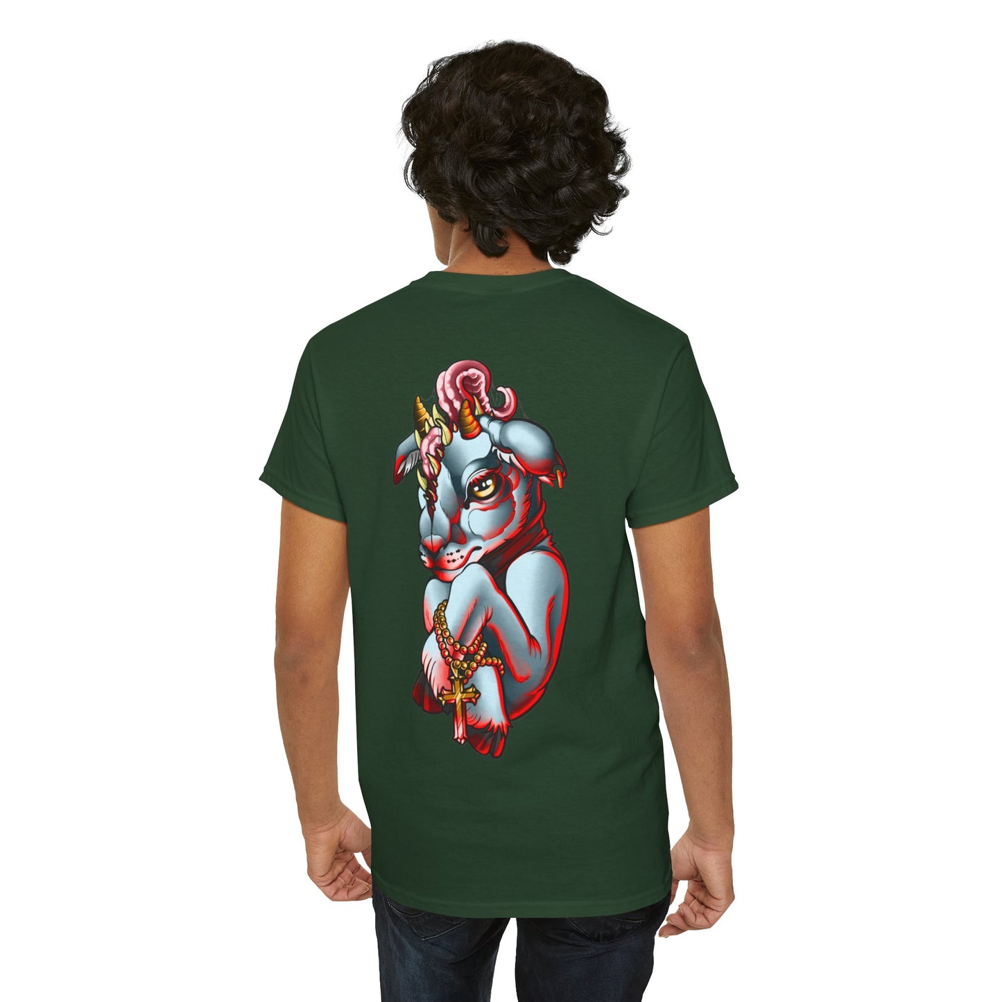Goat Tee: Horror Edition | Neo Traditional Style by Anita Dredge Tattoos